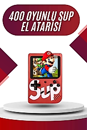 Sup Atari Retro 400 Nostalji Oyunlu Mini Atari Taşınabilir Oyun Konsolu