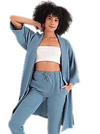 Kimono Üst - İNDİGO