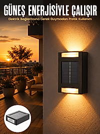 Dekorasyon Aplik Işık Güneş Enerjili Aydınlatma Dekoratif Aydınlatma Yeni Nesil