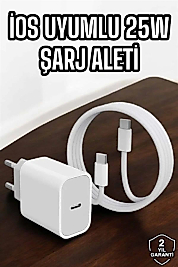 Şarj Aleti İOS 15/15 Pro Max Uyumlu Şarj Adaptörü ve Kablosu
