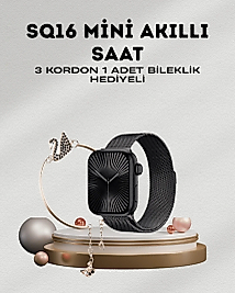 SQ-16 Mini Series 10 – Dokunmatik Akıllı Saat | Kalp Ritmi, SpO2, Uyku Takibi