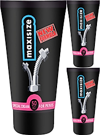 MAXİSİZE 3 ADET ERKEĞE ÖZEL EN-BOY-HACİM BAKIMI KREMİ 50 ML
