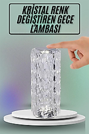 Sensörlü Şarjlı Kristal Gece Lambası UUCZZZKRİSTALLAMBAAA3
