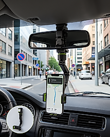 Araç İçi Telefon Tutucu 360° Dönebilen Katlanabilir UCZZTELEFONTUTUCU-1