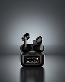 Kablosuz Bluetooth Kulaklık Dijital Ekranlı ANC XUCZZZL58SİYAHEKRANLI