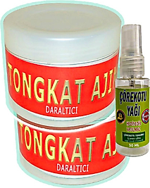 TONGKAT AJİMAT MADURA 3 ADET 100 ML VAJİNAPRESS MASAJ KREMİ + 30 ML ÇÖREK OTU YAĞI