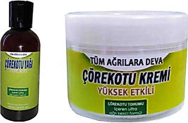 MEM ÇÖREK OTU KREMİ 100 ML + ÇÖREK OTU YAĞI 150 ML 2'Lİ SET AĞRILARINIZ İÇİN KREM + YAĞ SET