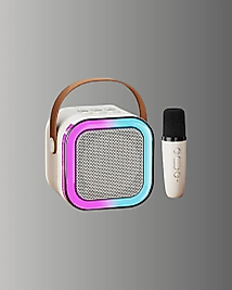 Kablosuz Karaoke Mikrofon Hoparlör Seti Güçlü Ses Çıkışı Yeni Nesil