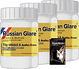 GLEGND RUSİAN GLARE TÜYLERE KREM NANO 3 ADET X 50 ML RUS MERHEMİ - HEDİYE JEL