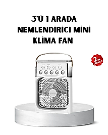 USB Bağlantılı Taşınabilir Mini Klima Fan 500ML Su Hazneli ve Sessiz Çalışma