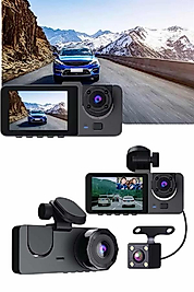 3 Kameralı Araç İçi DVR Video Kaydedici UUCZZZARAÇİÇİKAMERAAAA3