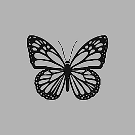 Ahşap İşleme Duvar Süsü- Kelebek - 50 cm x 30 cm