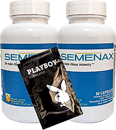 SEMENAX ERKEKLERE 2ADET 90 LI ÖZEL PERFOR.MANS DESTEKLEME BRK:010 + HEDİY.E PLAYBOY KAYAN JEL