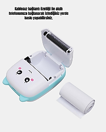 Kablosuz Mini Yazıcı Bluetooth 1200mAh Bataryalı UCZZPRİNTERYAZICI-1