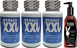MEMBER HİNTOHU MEMBER XXL ERKEKLERE ÖZEL 60'LI 3 ADET - PLAYBOY 120 ML MASAJ YAĞI