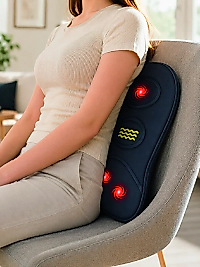 Ev Ofis ve Araç İçin Isıtmalı Titreşimli Bel Masaj Yastığı