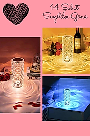 Kristal Gece Lambası 16 Renkli RGB UCZKRİSTALLAMBAK2