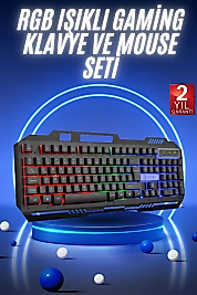 Gaming Oyuncu Klavyesi Led Aydınlatmalı Mekanik Hisli