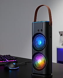 RGB Işıklı Spreyli Masa Fanı Çift Motorlu UCZZZ5003FAN-2