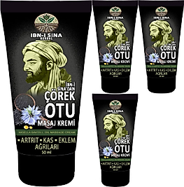 IBN-I SİNA ÇÖREK OTU KREMİ 4 ADET 50 ML / MASAJ KREMİ