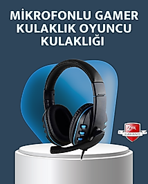 Stereo Mikrofonlu Kablolu Oyun Kulaklığı – Konforlu ve Net Ses İletimi