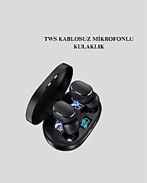 Kablosuz Kulak İçi Bluetooth Kulaklık Stereo Dokunmatik Kontrollü Kulaklık