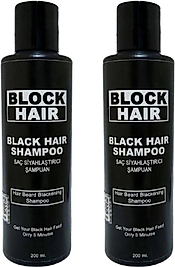 SAÇLARI SİYAHLAŞTIRAN BLOCK HAİR ŞAMPUAN 200ML X 2 ADET