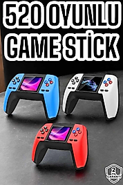 Game Stick Oyun Konsolu 520 Oyunlu Retro Oyunlu Led Ekran