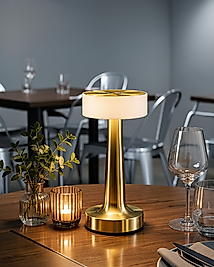 Şarjlı Altın Gövdeli Masa Lambası Dimmer Ayarlı XXUCZZZMANTARGOLDKARE-3