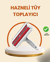 Elektriksiz Hazneli Tüy Temizleyici – Kedi Köpek Tüy Toplama Rulosu