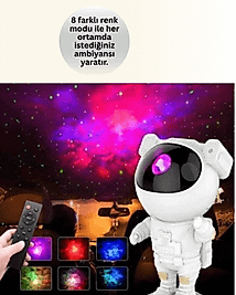 Astronot Gece Lambası + Hoparlör XUCZASTRONOTLAMBASPEAKERLI-4