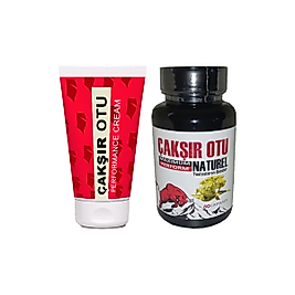 ÇAKŞIR OTU KREMİ 2 ADET ÖZEL GÜNLÜK PENİSMASAJ KREMİ 50 ML + 60 LI ÇAKŞIR OTU KAPSÜLLERİ