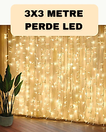 Dekoratif 3x3 LED Perde Işık Şelale Tasarım Enerji Tasarruflu