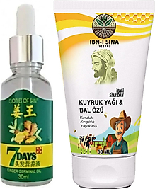 İBN-İ SİNA 7 DAYS SAÇLARI UZATMAYA BÜYÜTMEYE SERUM + İBN-İ SİNA KUYRUK YAĞLI BAL ÖZLÜ KREM