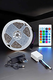 5 metre şerit LED RGB kumandalı güç adaptörü UCZ5MŞERİTLED1