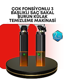 Erkekler İçin Şarjlı 3’ü 1 Arada Trimmer Seti – Güçlü Motor, Sessiz Çalışma