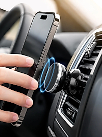 Araç İçi Telefon Tutucu Mıknatıslı Havalandırma Izgarası Telefon Standı