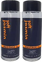 SÜPER SOFT JASMİN MASSAGE OİL 400 ML AROMALI ROTİK MASAJ YAĞI X 2 ADET