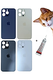 iPhone 14 PRO MAX Arka Batarya Pil Kapağı GÜMÜŞ  (