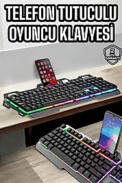 Oyuncu Klavye-Mouse Seti RGB Işıklı Q Tuş Dizilimi UUCZPG8018KLAVYE3