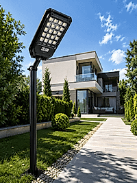 Güneş Enerjili LED Sokak Lambası PIR Hareket Sensörlü UCZZW7207SOLARLAMBA-1