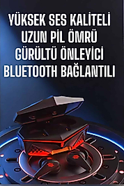 Yeni Nesil Oyuncu Kulaklığı Gürültü Önleyici Uzun Pil Ömrü Bluetooth Bağlantılı