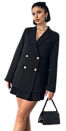 Blazer Ceket - SİYAH