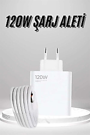 Type C Yüksek Hızlı Şarj Aleti Beyaz 120W Ultra Uzun Ömürlü