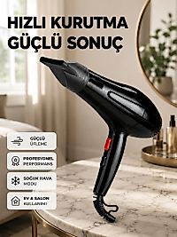Tüm Saç Tipleri İçin 2200W Güçlü Fön Makinesi