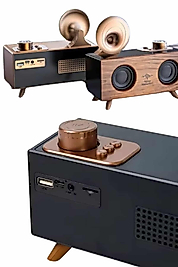 Bluetooth Retro Radyo Hoparlör Ahşap Renk UCZZZB6SPEAKERRRRR3-1