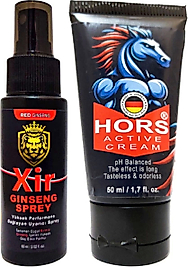 XİR 3XEFFECT SPRAY 50 ML + HORS ACTİVE CREAM 50 ML / ERKEK ÖZEL YER ZAMAN KATILIK VE EBAT SETİ