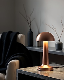 Bronz Dokunmatik Masa Lambası 3 Renk LED UCZZZMANTARGOLD-6
