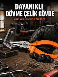 Uzun Çene Tasarımlı Dövme Çelik Kargaburun Hassas Kavrama Performansı