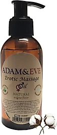 SÜPER ADAM & EVE NATURAL MASSAGE OİL KOKUSUZ VÜCUT MASAJ YAĞI 2 ADET 120 ML